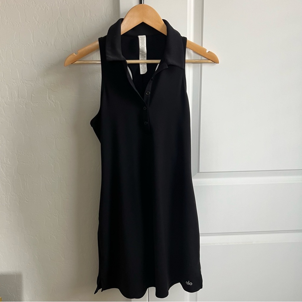 Alo Yoga Charmed Tennis Dress - Black